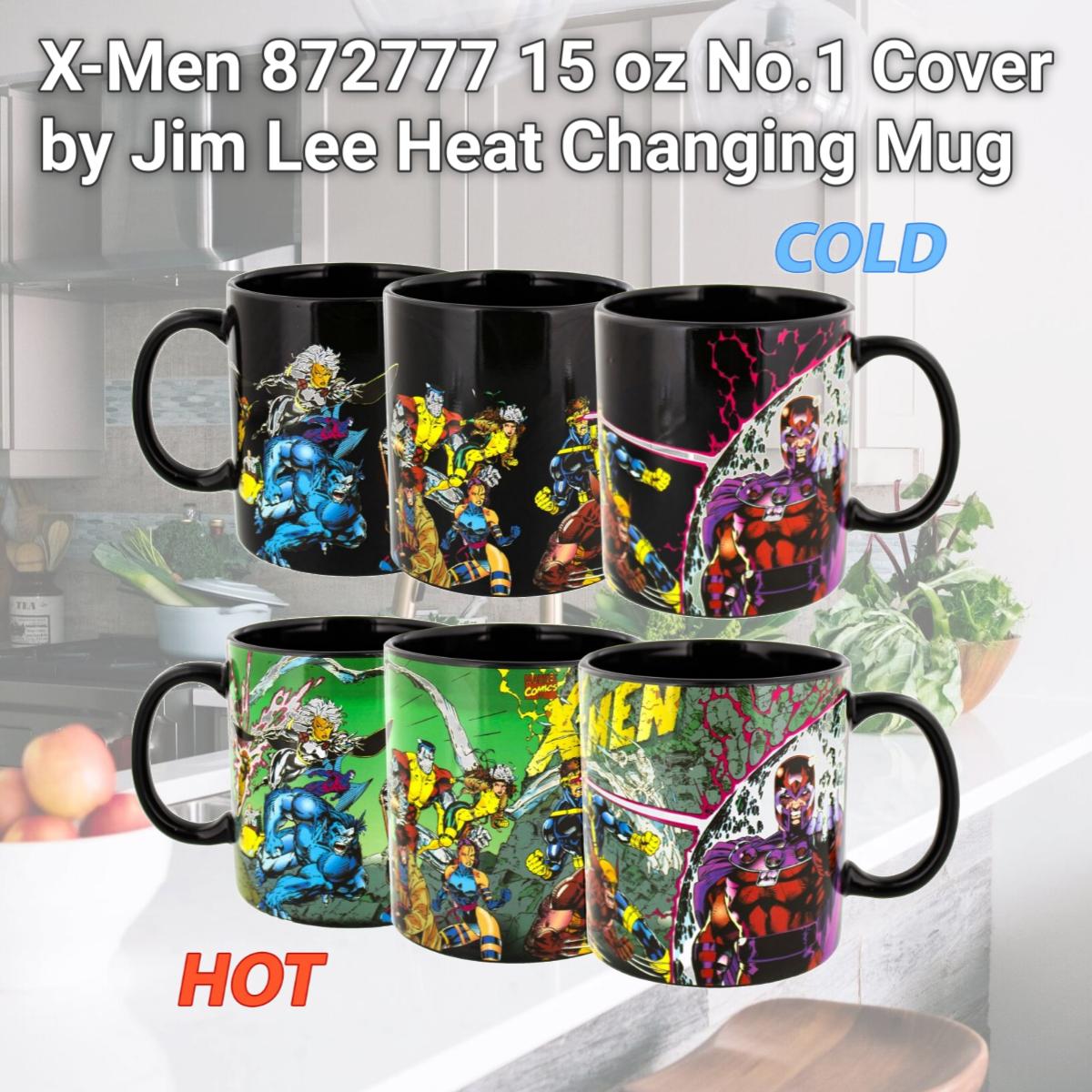 Picture of X-Men 872777 15 oz No.1 Cover by Jim Lee Heat Changing Mug