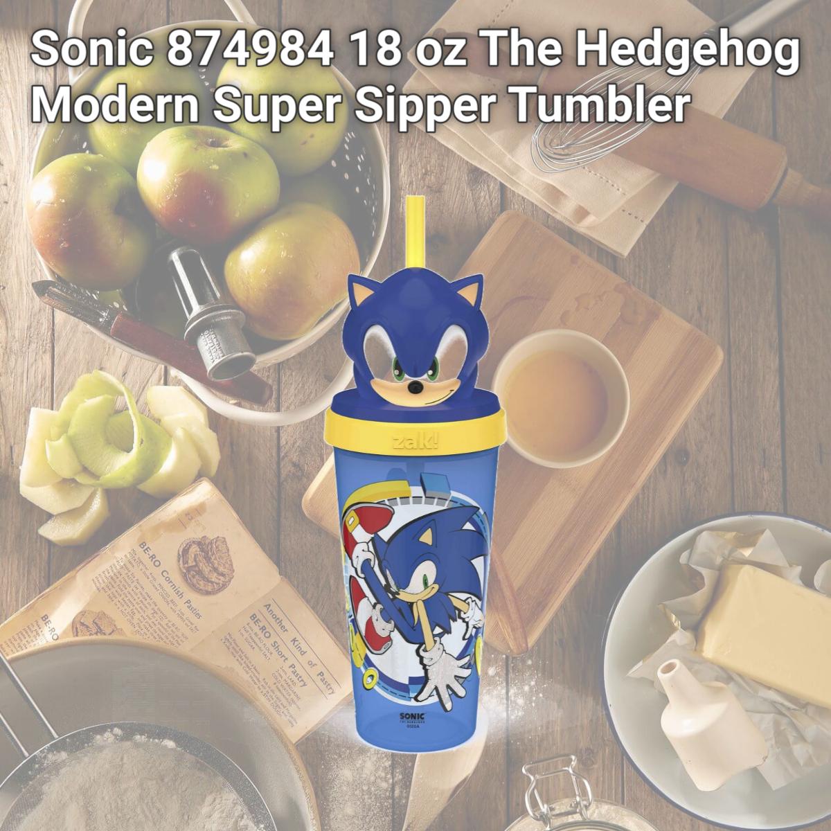 Picture of Sonic 874984 18 oz The Hedgehog Modern Super Sipper Tumbler