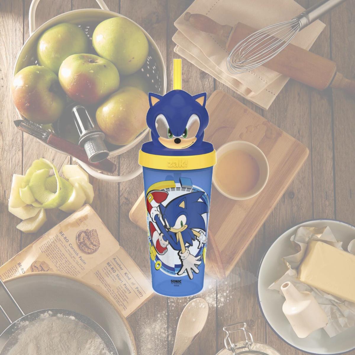 Picture of Sonic 874984 18 oz The Hedgehog Modern Super Sipper Tumbler