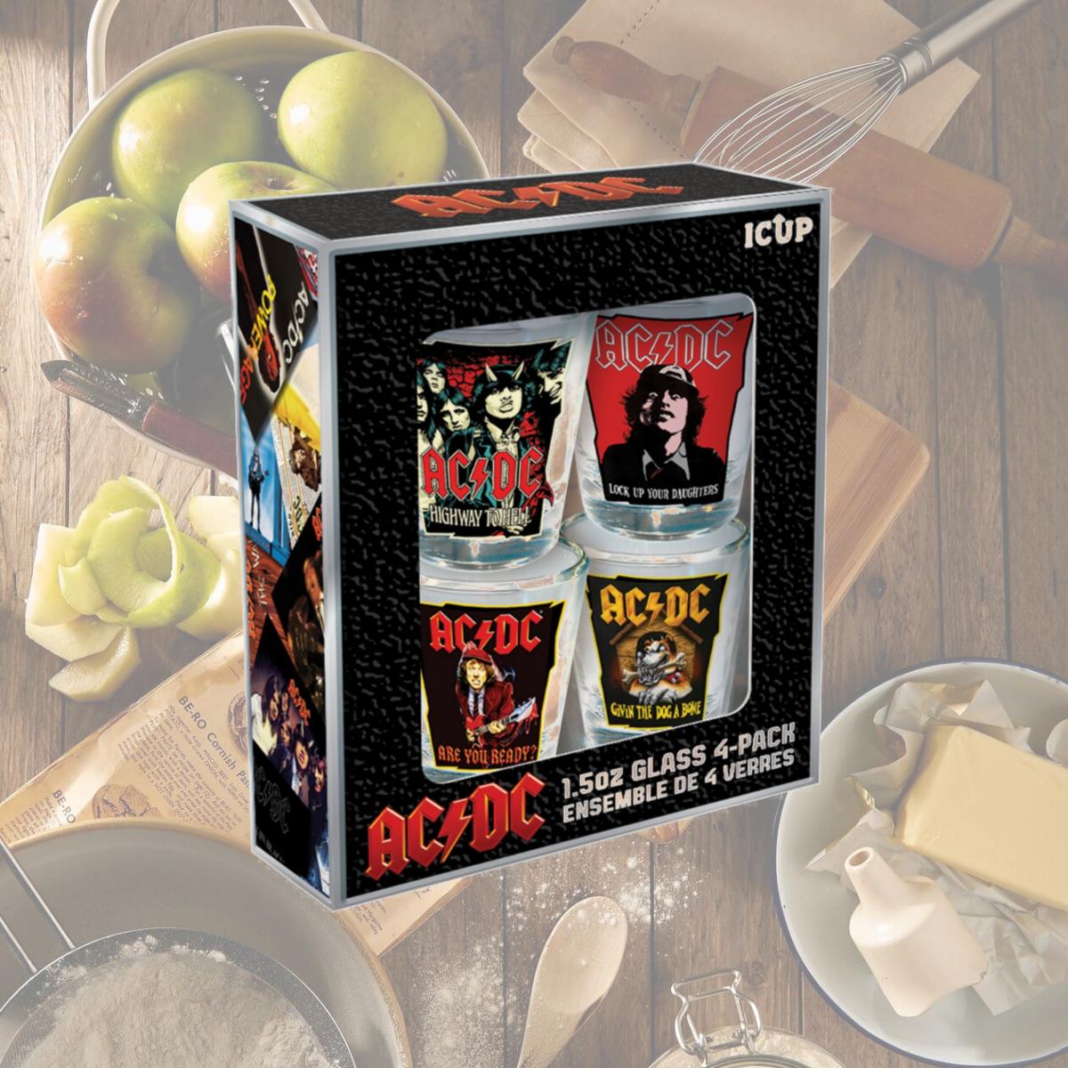 Picture of AC-DC 881099 Icons Shot Glass Set - Pack of 4