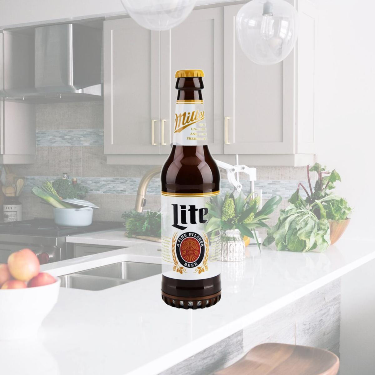 Picture of Miller Lite 888843 Miller Lite Bottle with Built in Bluetooth Speaker