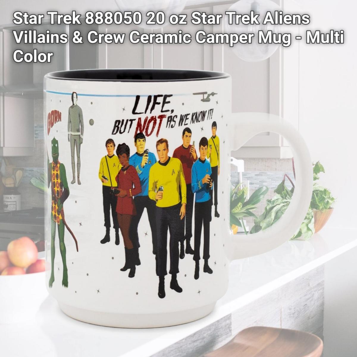 Picture of Star Trek 888050 20 oz Star Trek Aliens Villains & Crew Ceramic Camper Mug - Multi Color