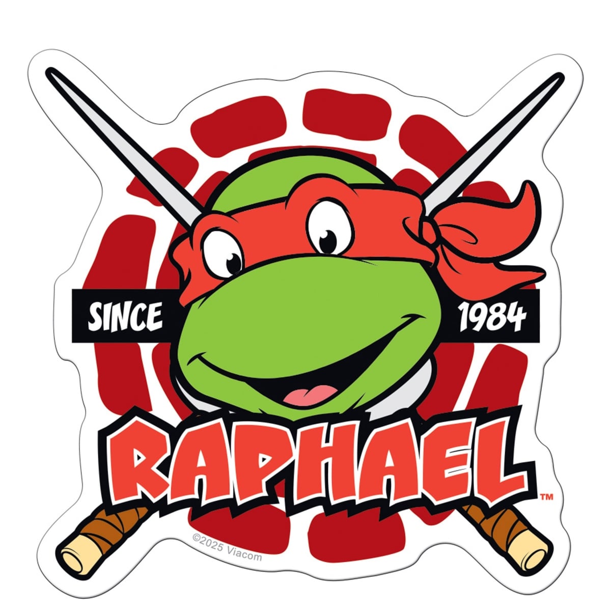 899455 Raphaels Head Die Cut Sticker
