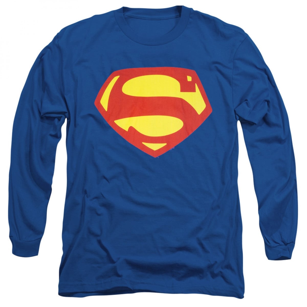 901427-2xlarge Mens 1952 Wide Shield On Blue Adult Long Sleeve T-Shirt - 2XL