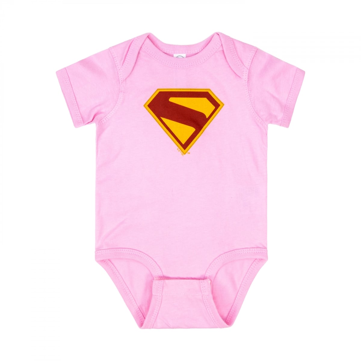 907336-6months 2025 Logo Pink Snap Infant Bodysuit - 6 Months