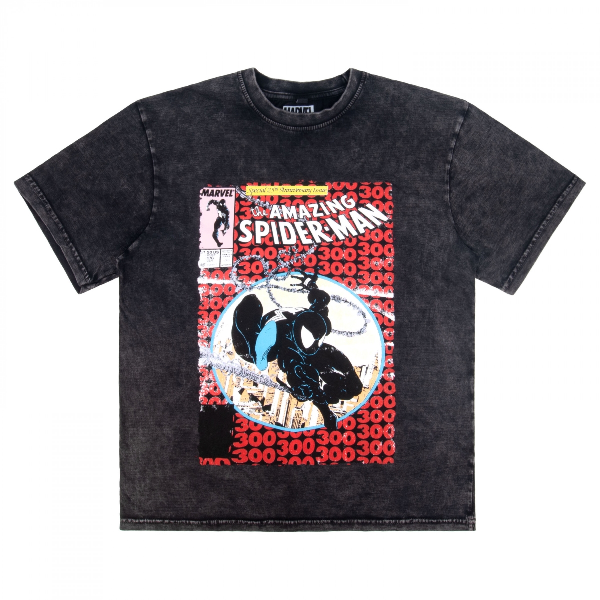 911617-medium 25th Anniversary Comic Book Cover Stone Wash T-Shirt - Medium