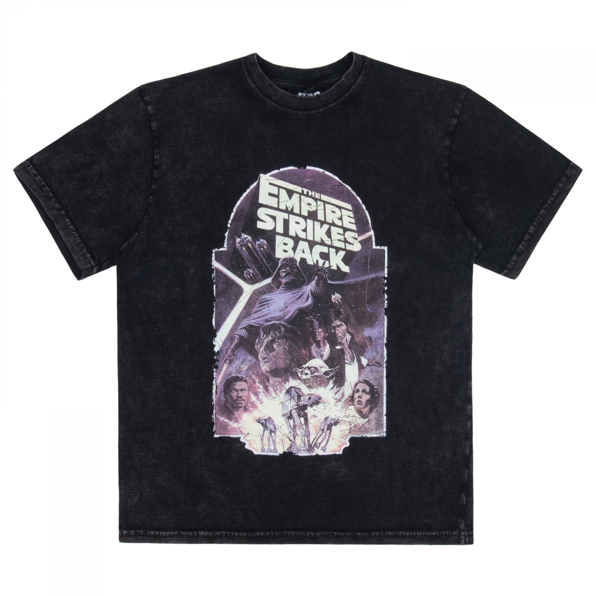 911727-large The Empire Strikes Back Explosion Stone Wash Short Sleeve T-Shirt - Large