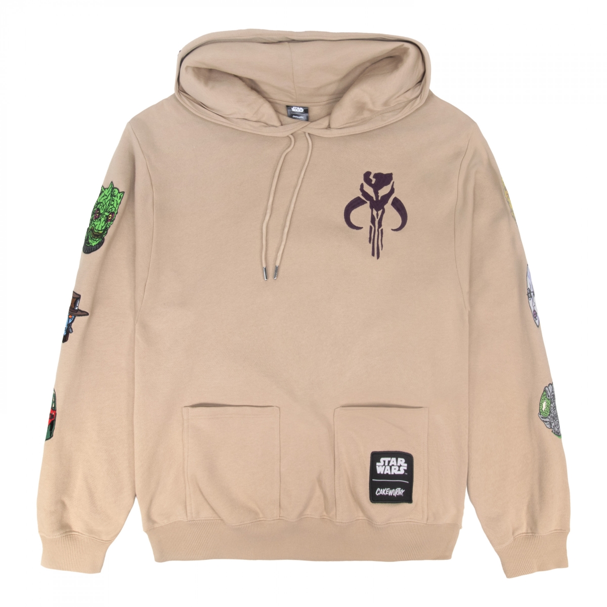 904930-medium Bounty Hunter Sleeve Print Hoodie, Brown - Medium