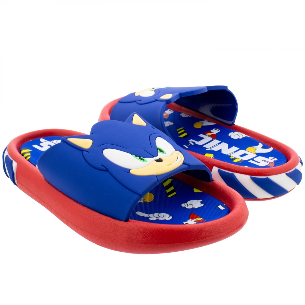904954-size12 3D Character Boys Comfort Slide Sandals - Size 12