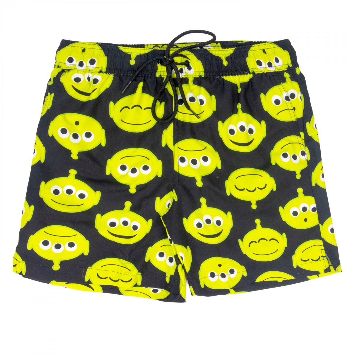 906922-small Aliens Pattern Swim Board Shorts - Small