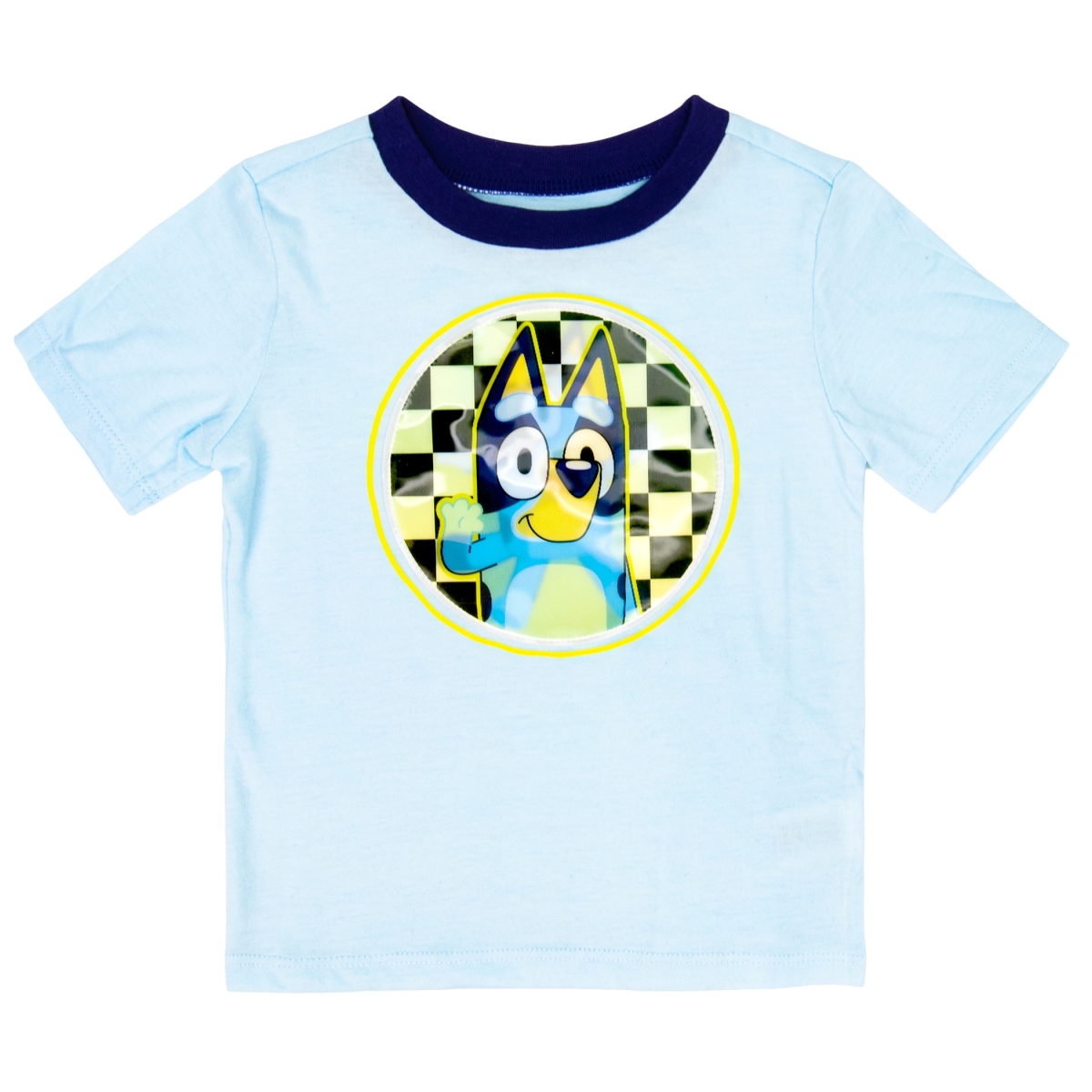 902375-toddler3t Checkerboard Lenticular Toddler Boys Short Sleeve T-Shirt - Toddler 3T