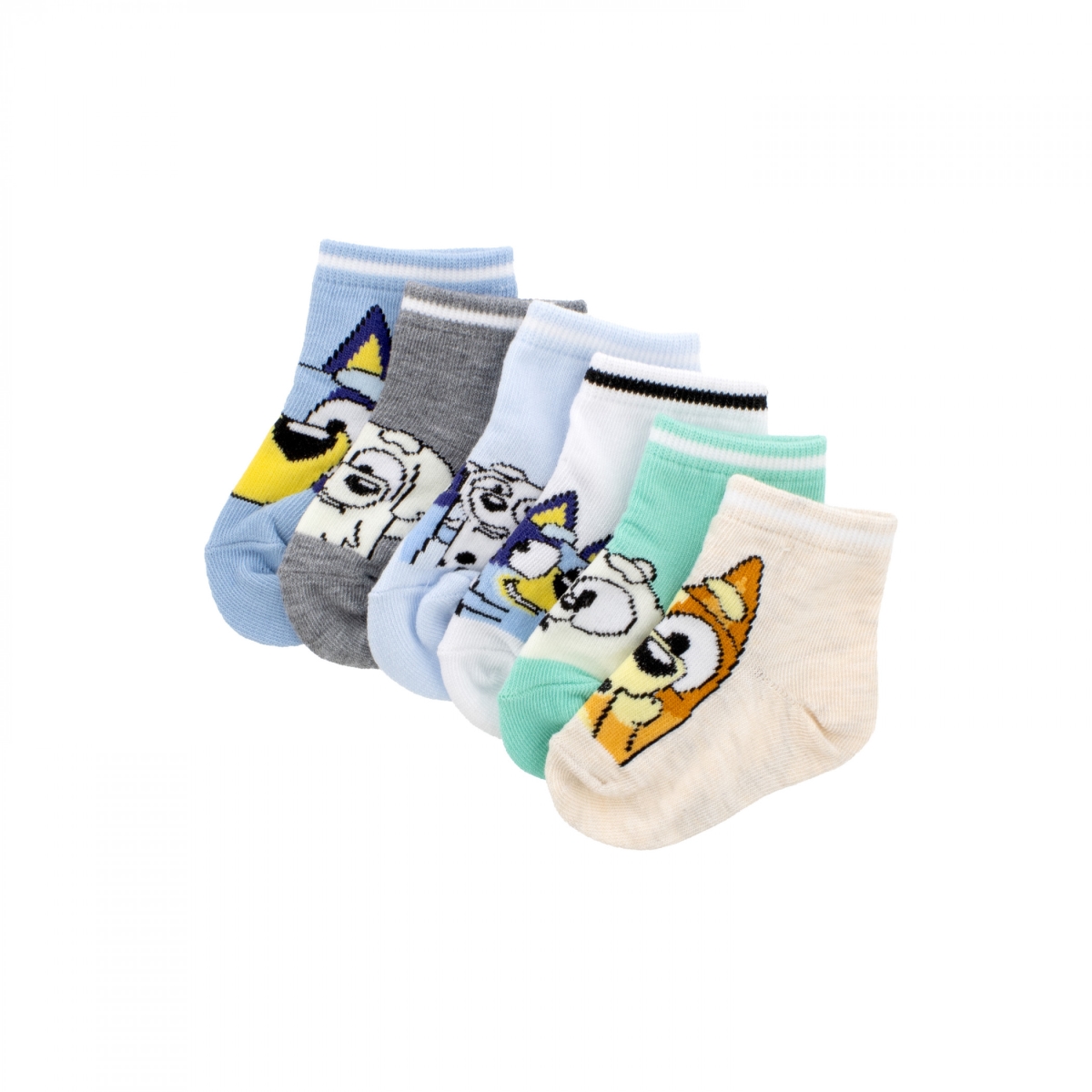 912217 Best Buds 6-Pair Pack of Toddler Ankle Socks