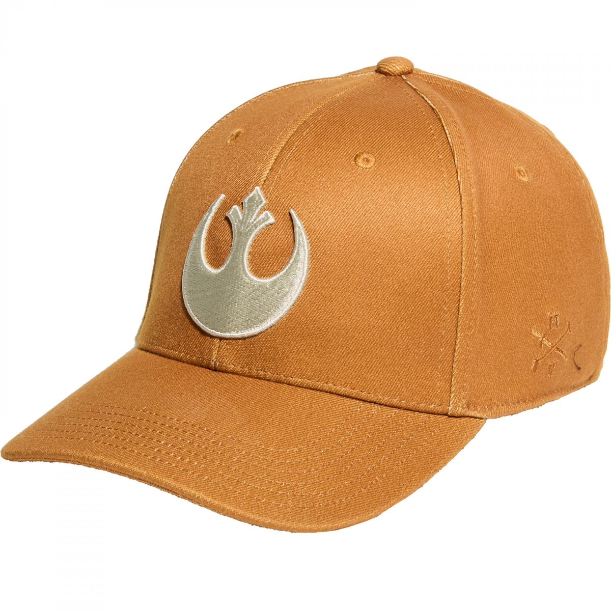 907874 Rebel Symbol Brown Colorway Flex Fit Hat