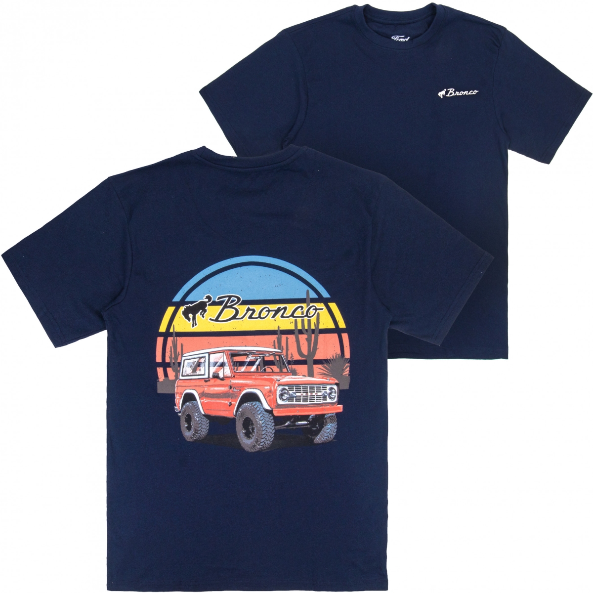 912025-large Bronco Buckhorn River Throwback Front & Back Print T-Shirt - Large