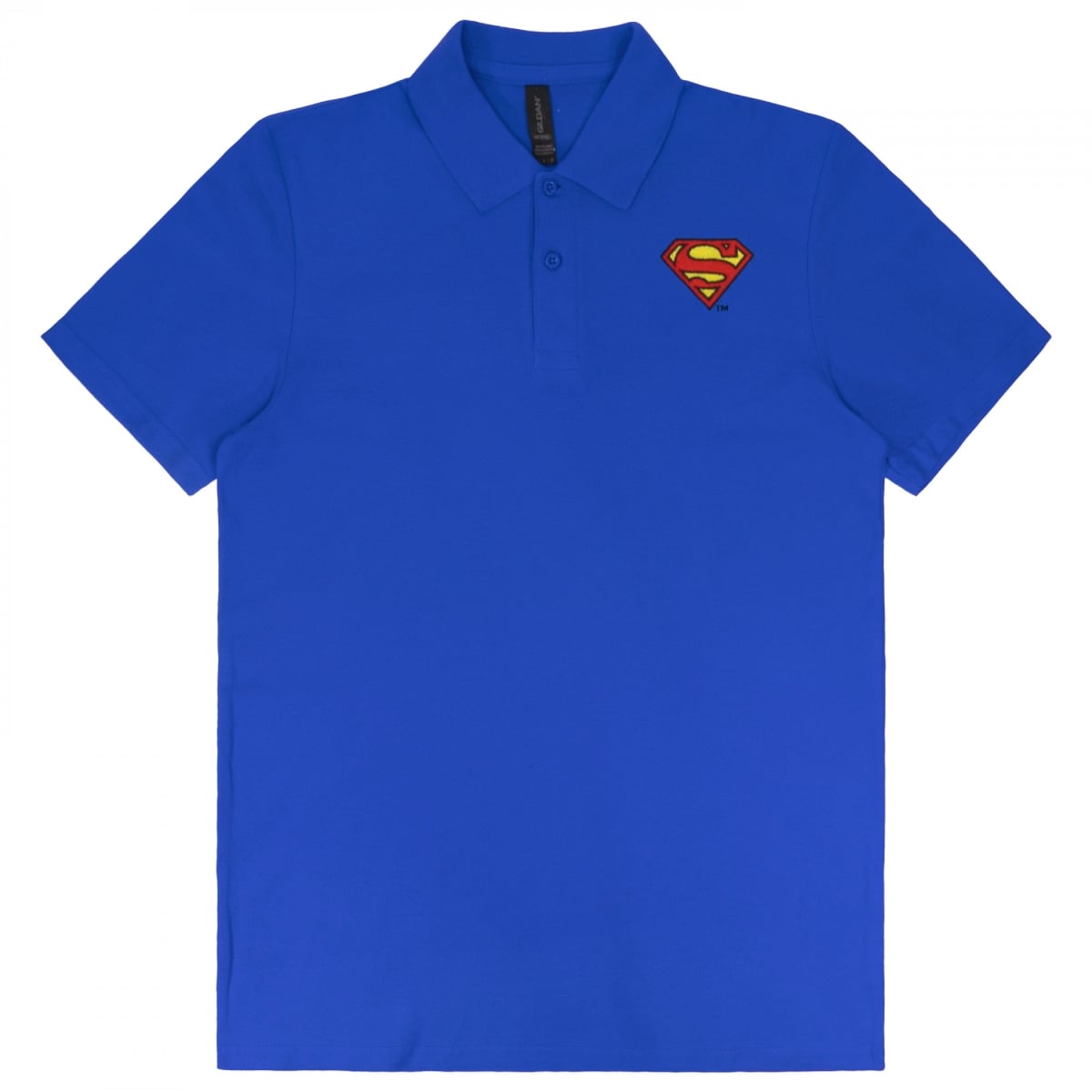 909270-large Logo Royal Blue Knit Athletic Mens Polo Shirt - Large