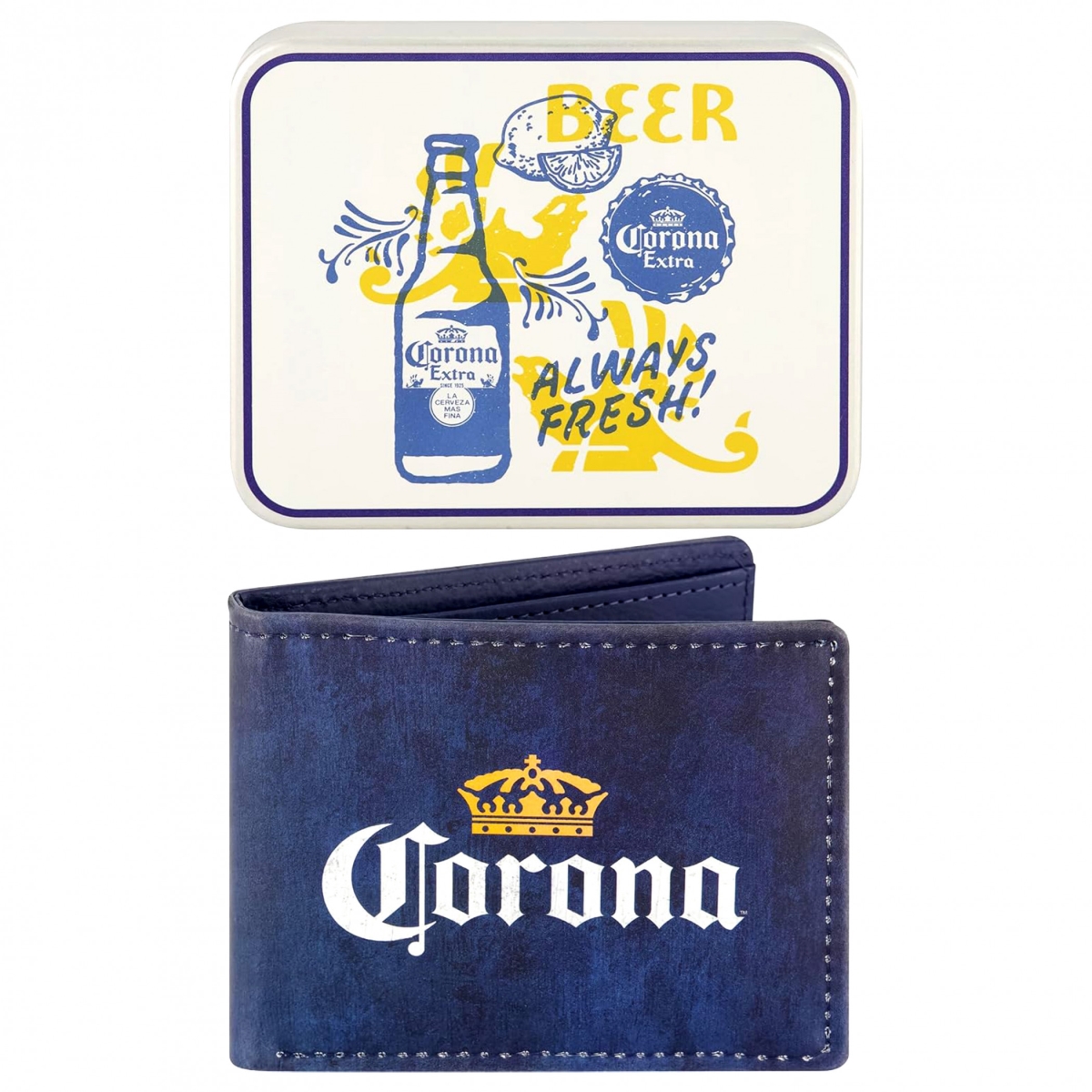 833538 Logo Bi-Fold Wallet with Tin Case