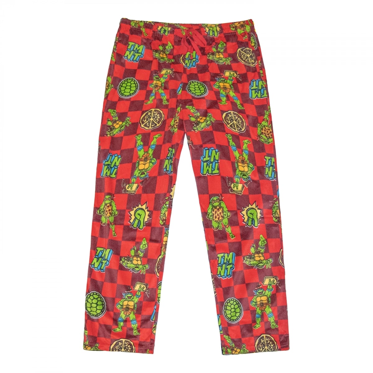 904537-medium-32 Checkered Pizza Mens Sleep Pants - Medium - 32-34