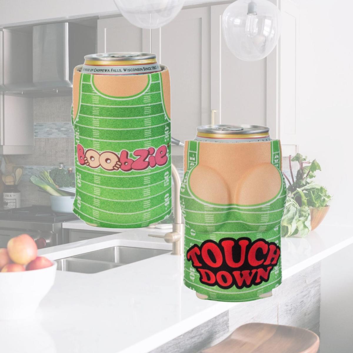 Picture of Drinking Games 34035 Drinking Games Touchdown Boobzie Beer Can Cooler
