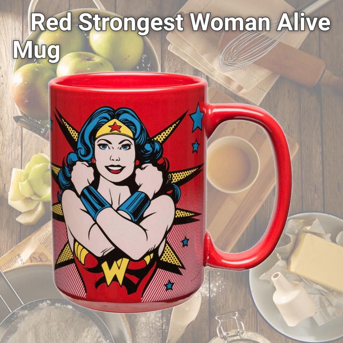 Picture of Wonder Woman 45119 Wonder Woman Red Strongest Woman Alive Mug