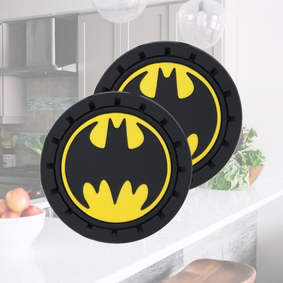 Picture of Batman 808039 Batman Logo Car Cup Holder Coaster - Pack of 2