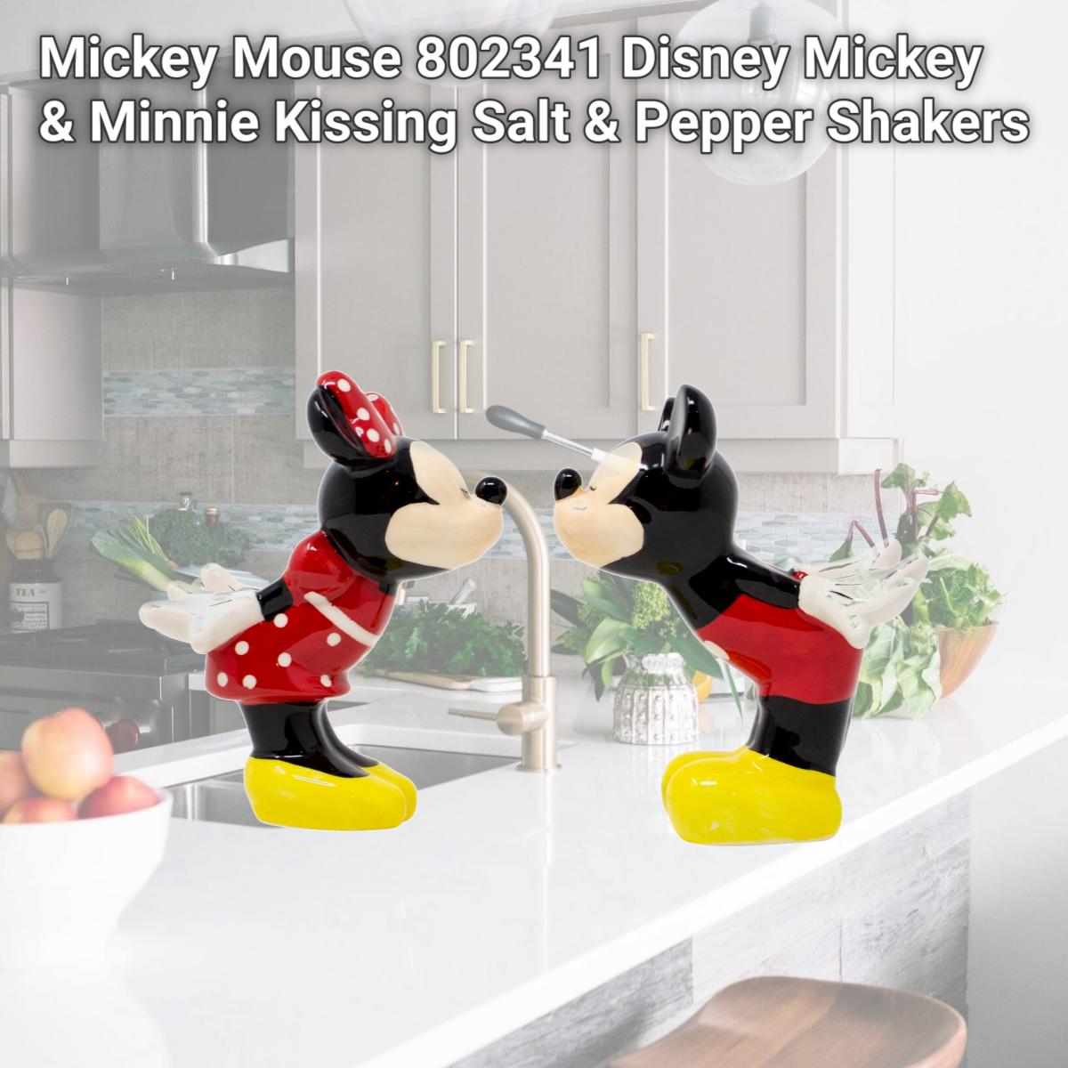 Picture of Mickey Mouse 802341 Disney Mickey & Minnie Kissing Salt & Pepper Shakers