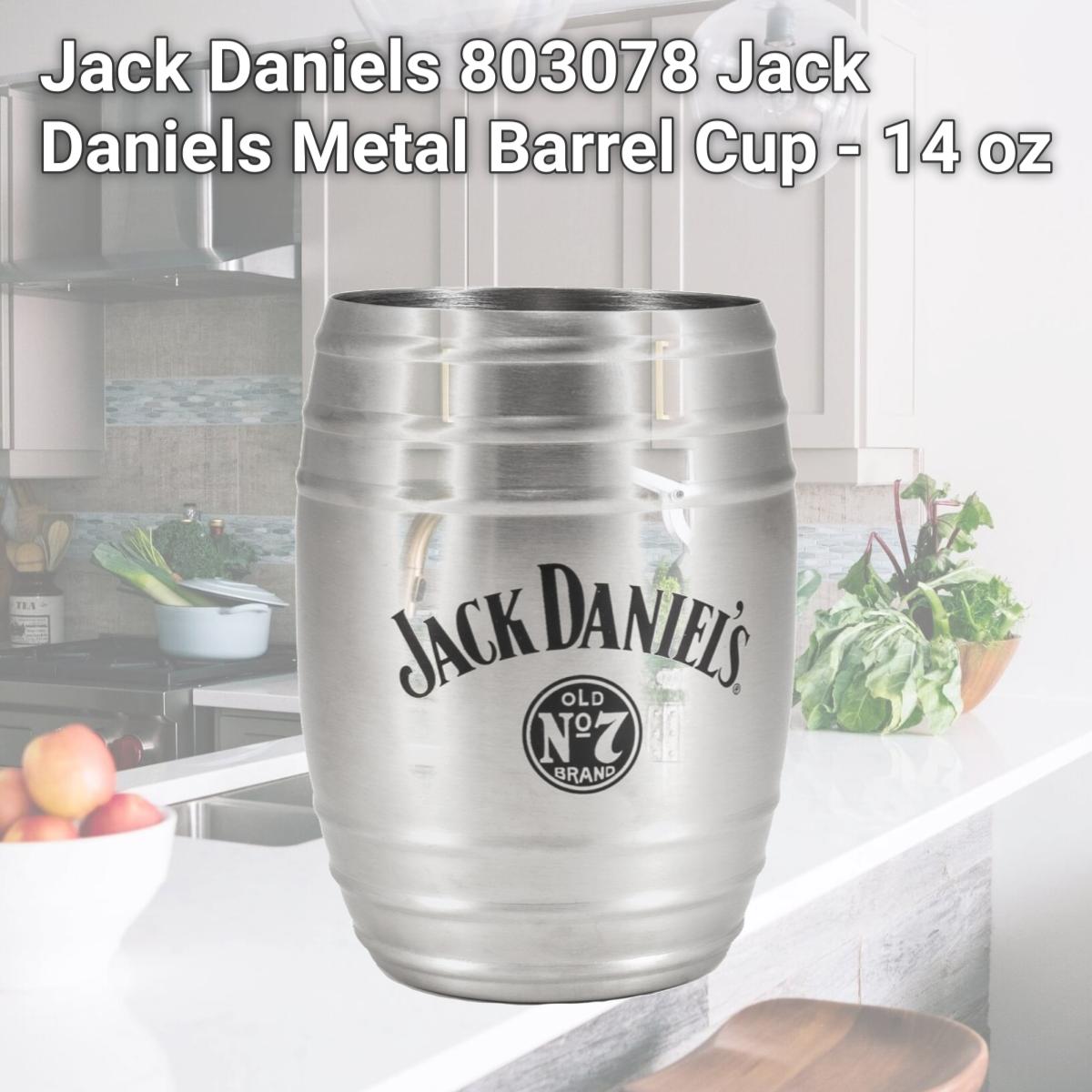 Picture of Jack Daniels 803078 Jack Daniels Metal Barrel Cup - 14 oz
