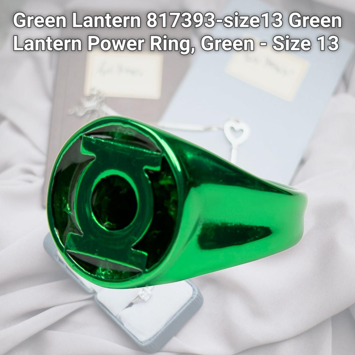 Picture of Green Lantern 817393-size13 Green Lantern Power Ring, Green - Size 13