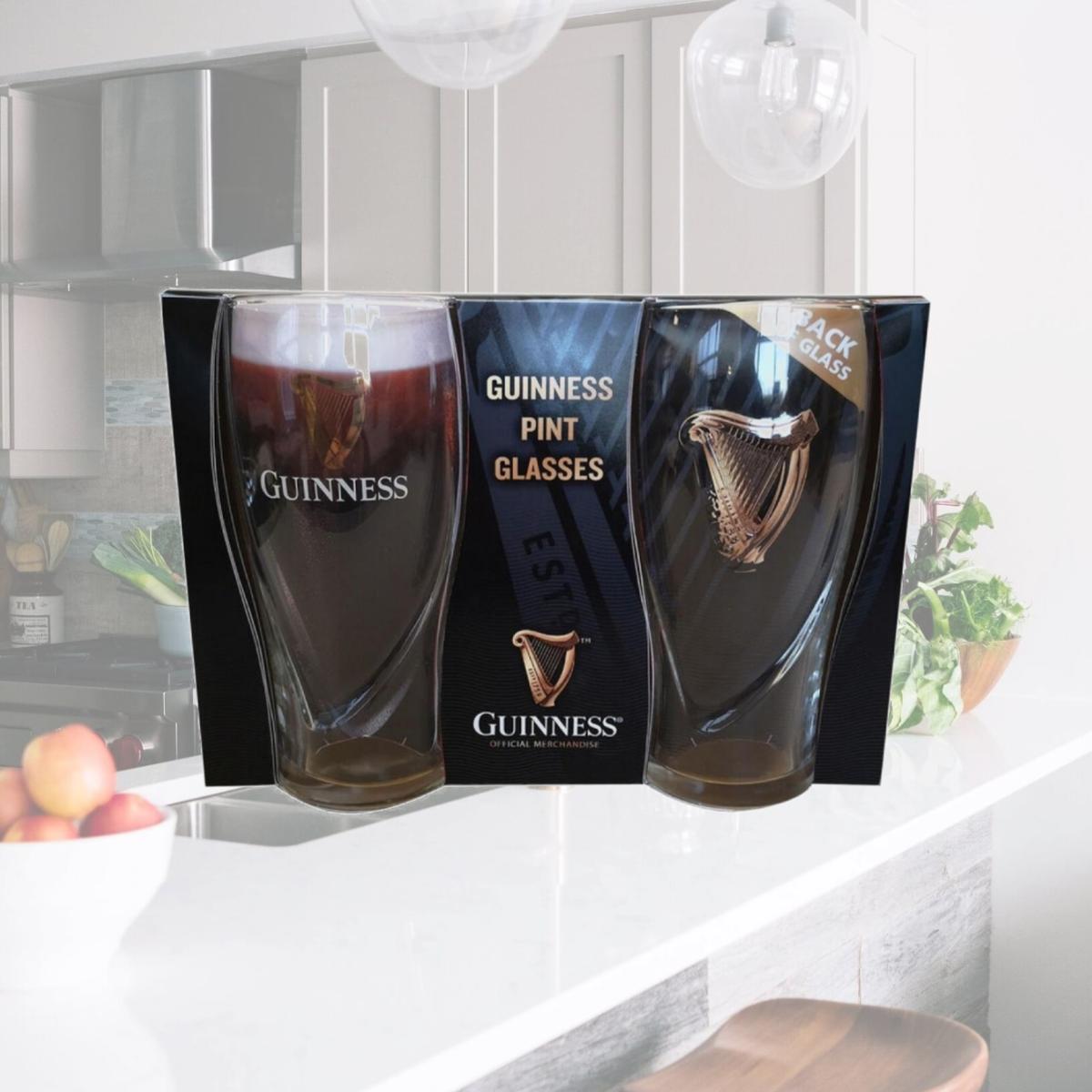 Picture of Guinness 827025 20 oz Harp Gravity Pint Glass - Pack of 2
