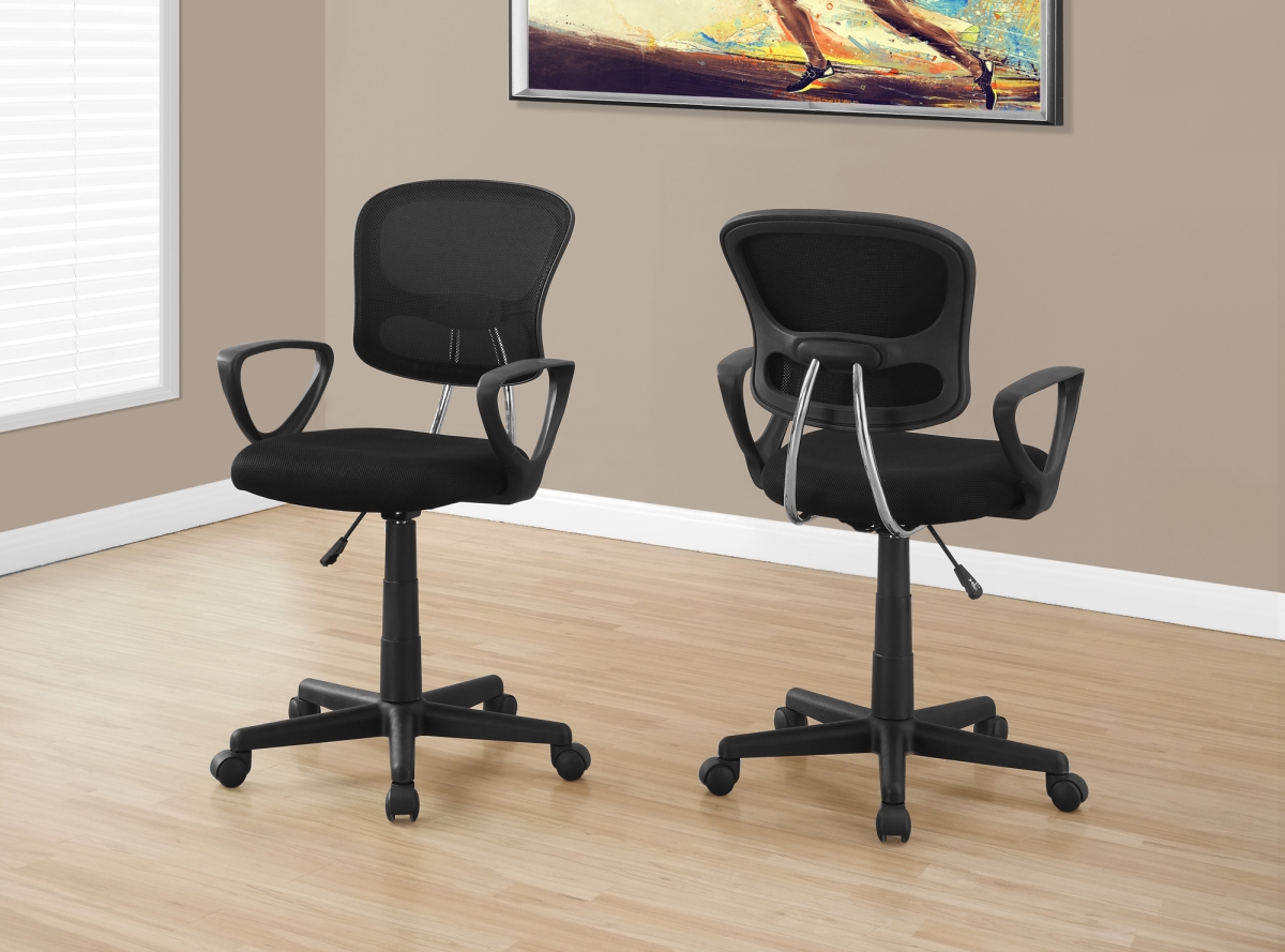 I 7260 Juvenile Multi-position Office Chair - Black, Mesh