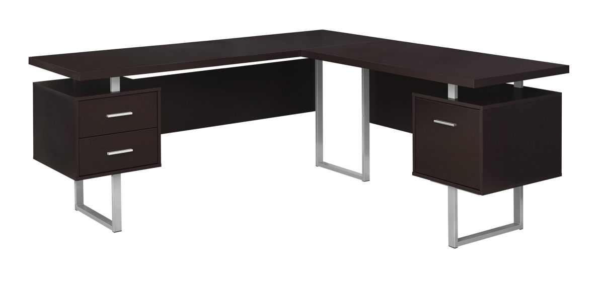70 In. Cappuccino Left Or Right Facing Computer Desk