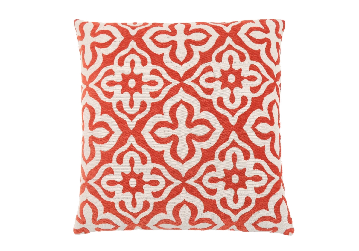 I 9220 18 X 18 In. Pillow With Motif Design, Orange