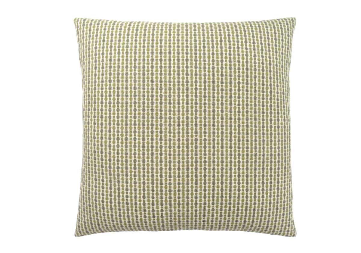 I 9232 18 X 18 In. Pillow With Abstract Dot, Light & Dark Green