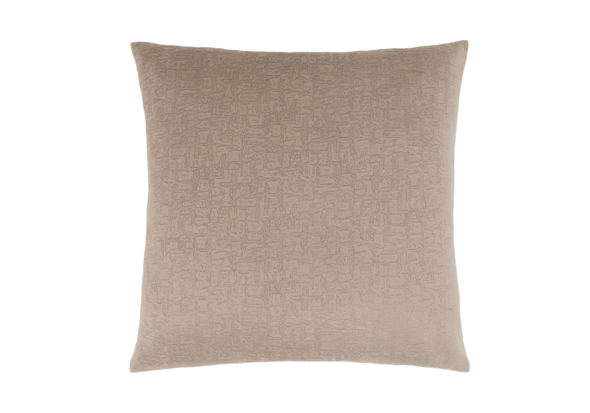 I 9270 18 X 18 In. Pillow With Mosaic Velvet, Taupe