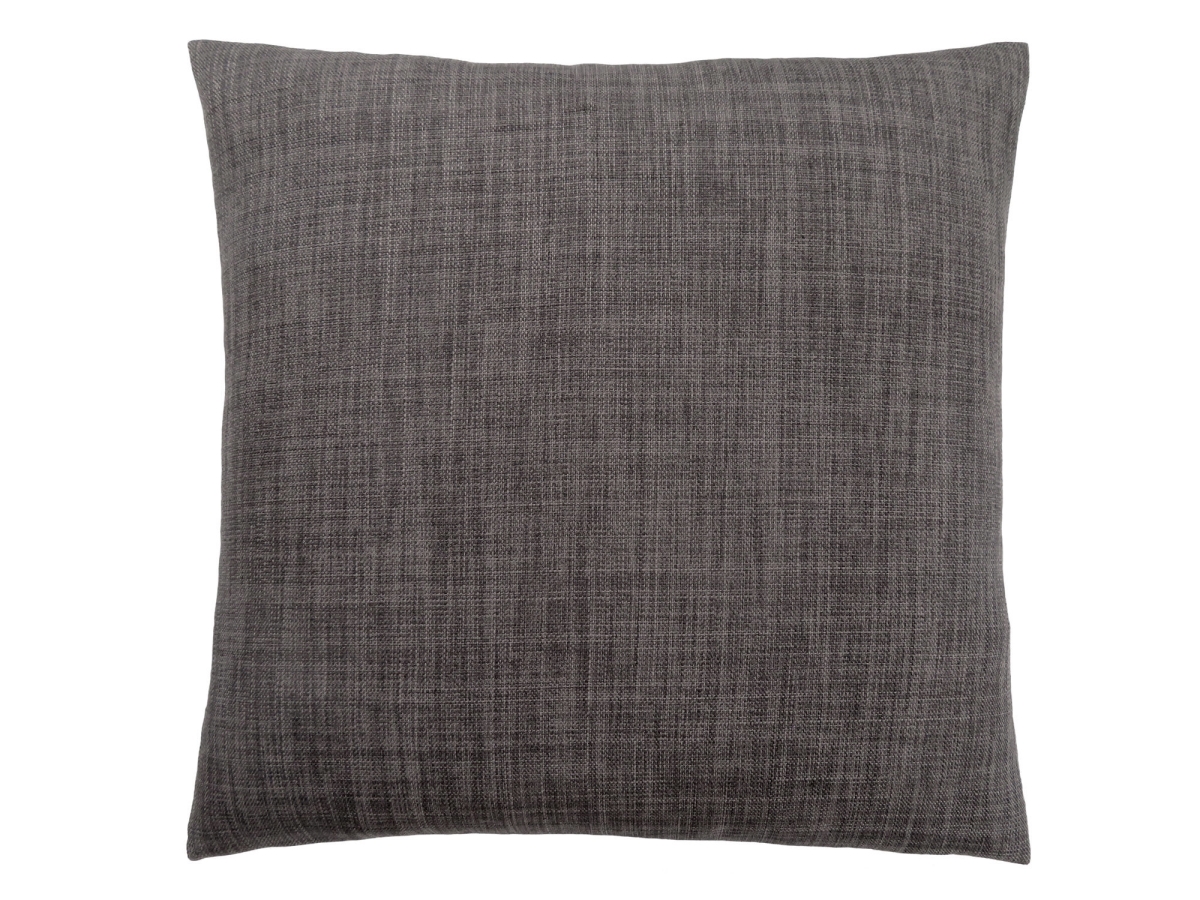 I 9312 18 X 18 In. Pillow With Linen Patterned, Dark Grey