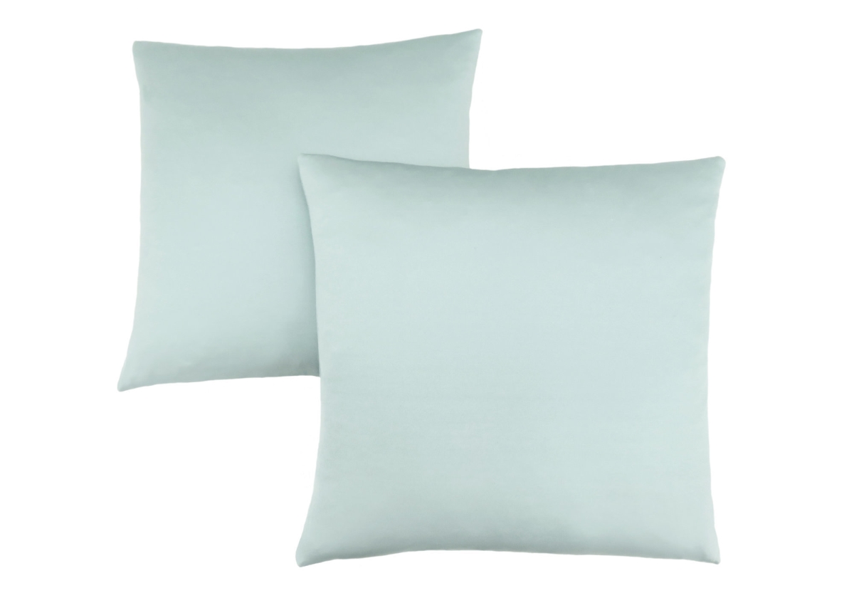 I 9341 18 X 18 In. Pillow With Mint Satin - Green, 2 Piece