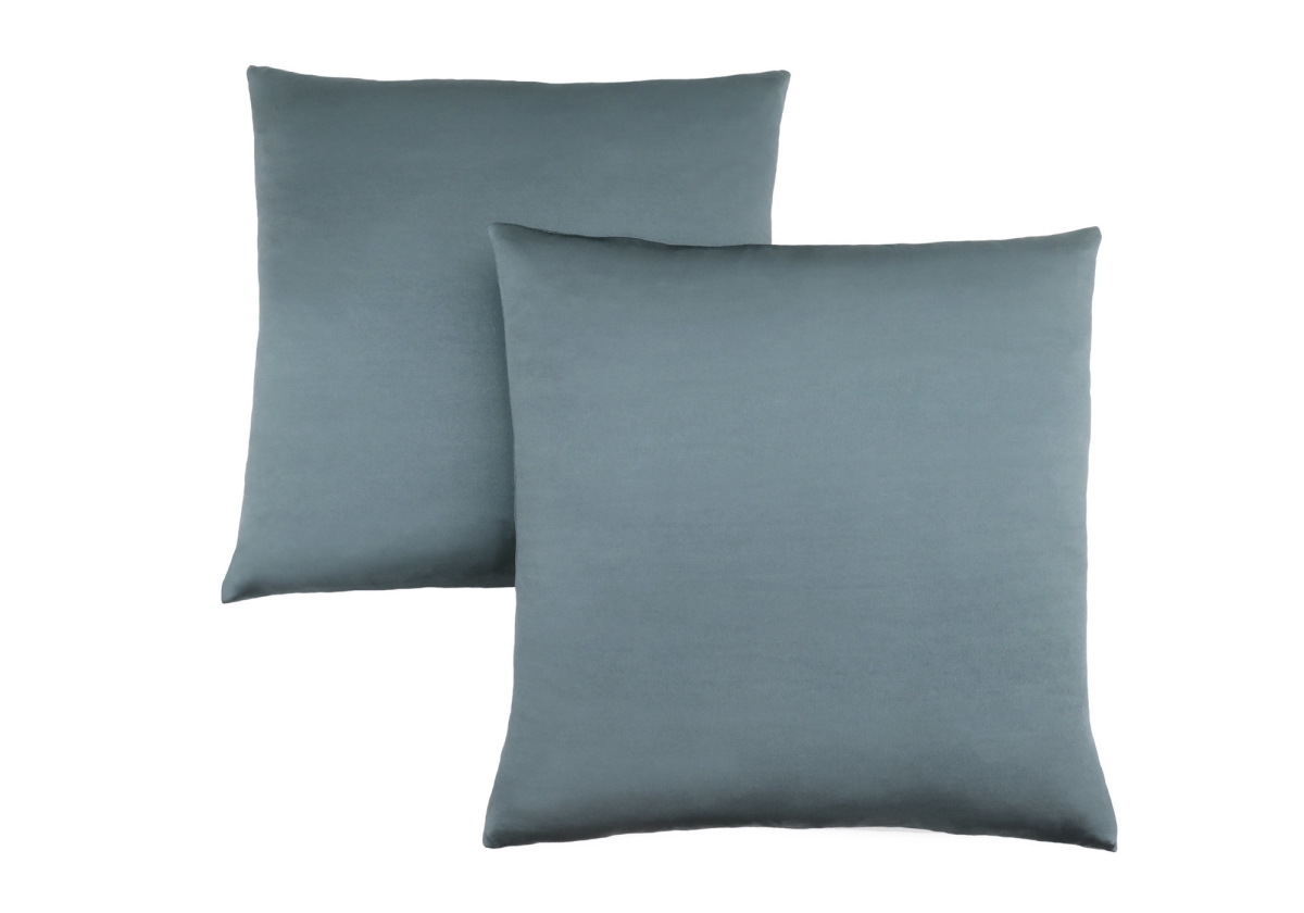 I 9343 18 X 18 In. Pillow With Satin Design - Pale Blue, 2 Piece