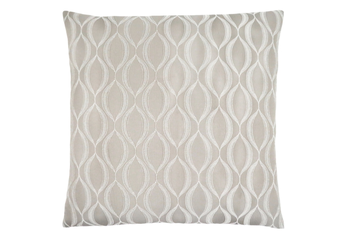 I 9344 18 X 18 In. Pillow With Wave Pattern, Taupe