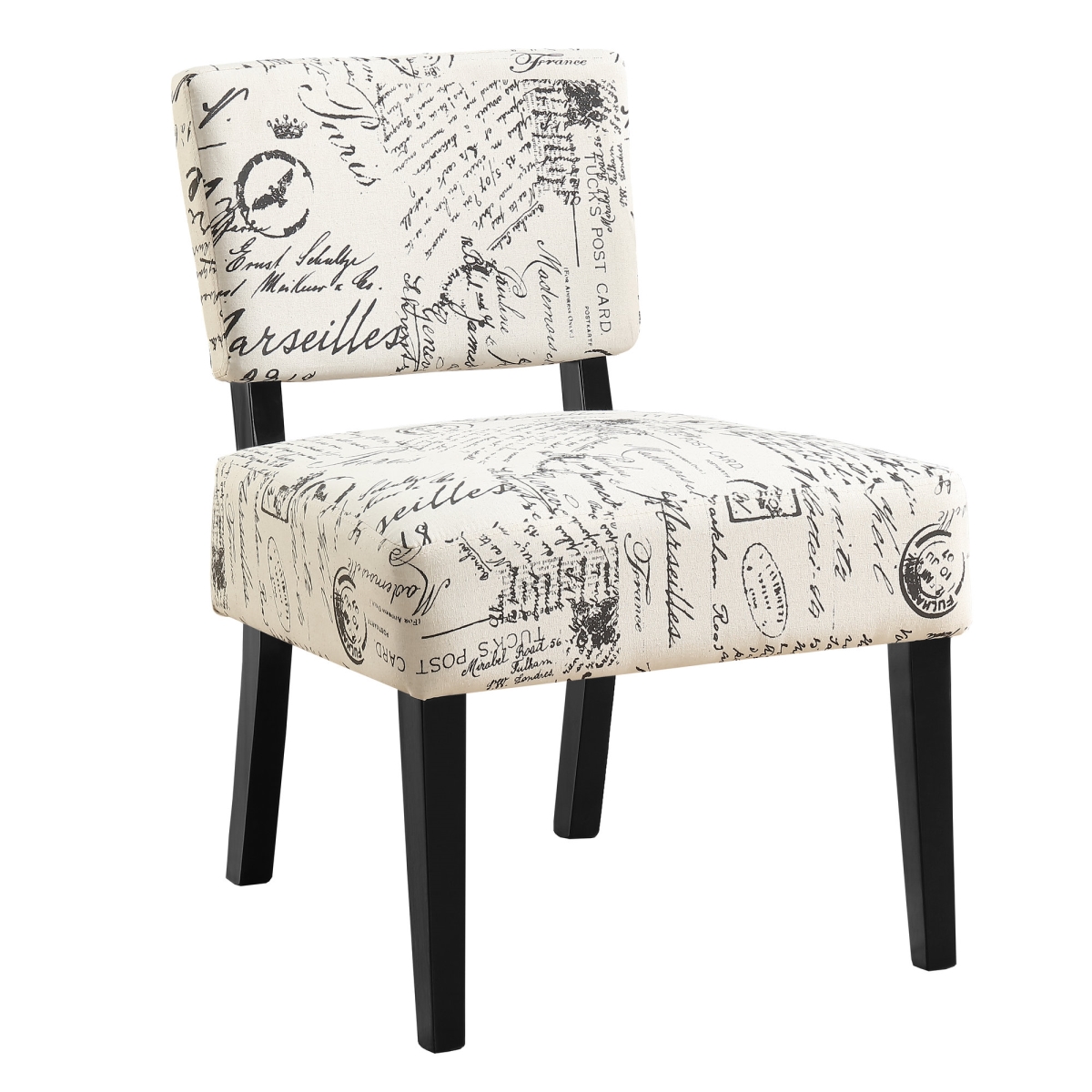 Accent Chair, Vintage French Fabric
