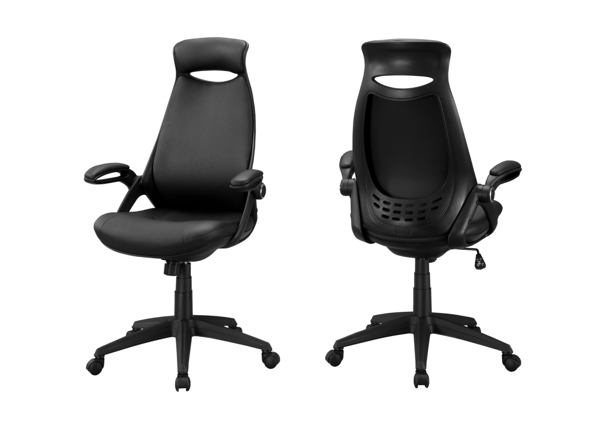 I 7276 Office Chair - Black Leather-look & Multi Position