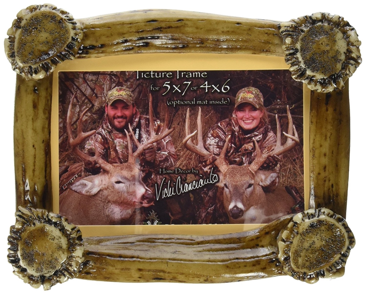 Mmr Abpf 5x7 In. Antlered Picture Frame With Antler Burr Accents