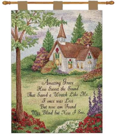 Hwtamg 26 X 36 In. Amazing Grace Wall Hanging Tapestry