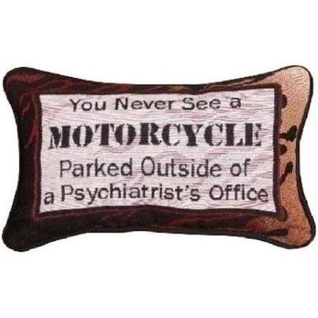 Twnsmc 12.5 X 8.5 In. You Never See A Motorcycle Word Pillow