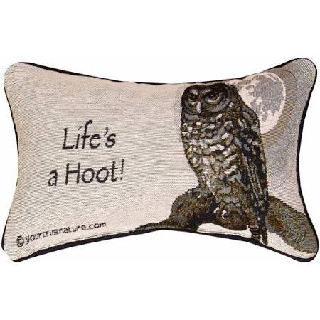 Twaowl 12.5 X 8.5 In. Advice From A Owl Throw Pillow