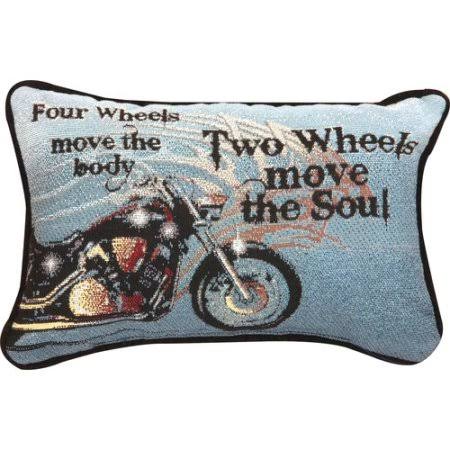 Twfwmb 12.5 X 8.5 In. Four Wheels Move The Body Word Lumbar Pillow