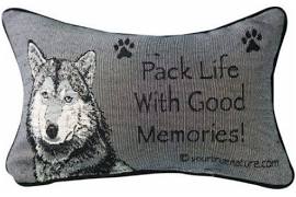 Twawlf 12.5 X 8.5 In. Advice From A Wolf Word Pillow