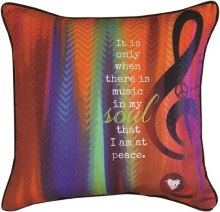 Slmims 18 In. Music In My Soul Pillow