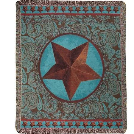 Atwsrd 50 X 60 In. Western Star Red Tap Throw