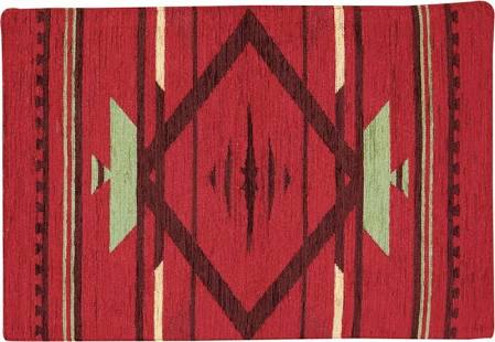 Tflmep 18 X 12.5 In. Southwest Indian Style Flame Woven Placemat