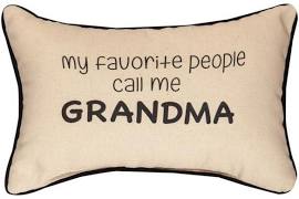 Swpcgm 12.5 X 8.5 In. My Favorite People Call Me Grandma Throw Pillow