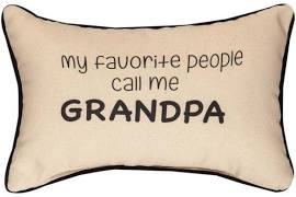 Swpcgp 12.5 X 8.5 In. My Favorite People Call Me Grandpa Throw Pillow